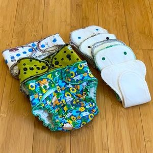 Good Mamma Velvet Cotton Adjustable Snap Fit Diaper Set
